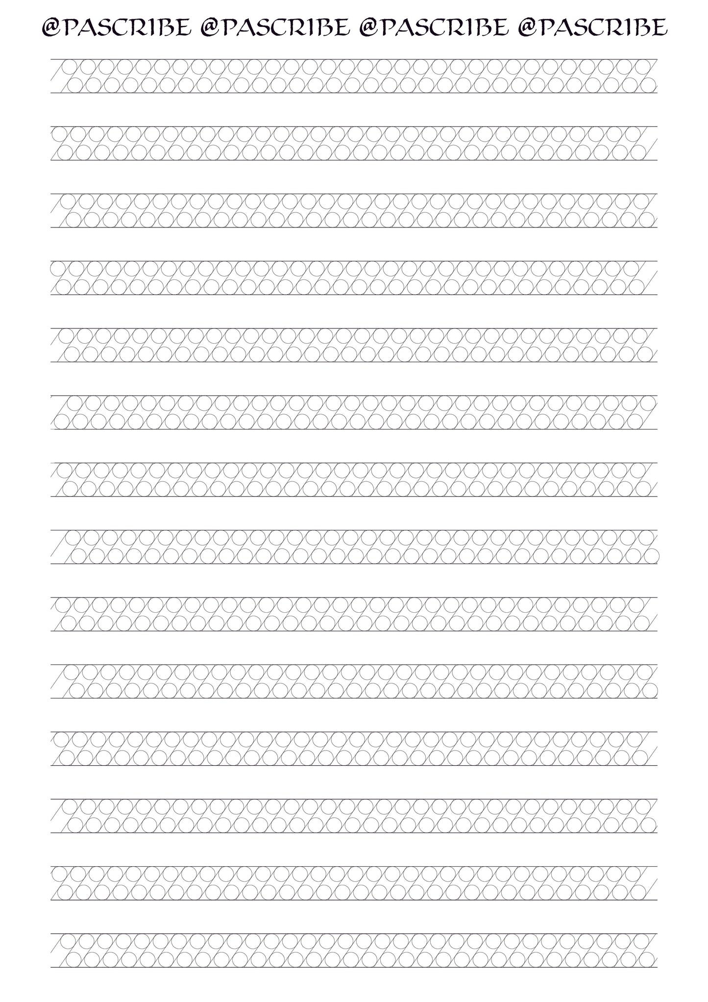 PAScribe - Copperplate Script – Training Wheels - FREE