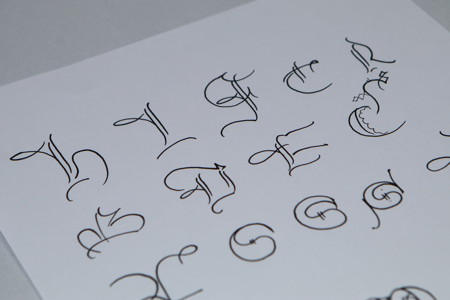PAScribe - Cadels - Handouts & Grids - Monoline & Broad Edged