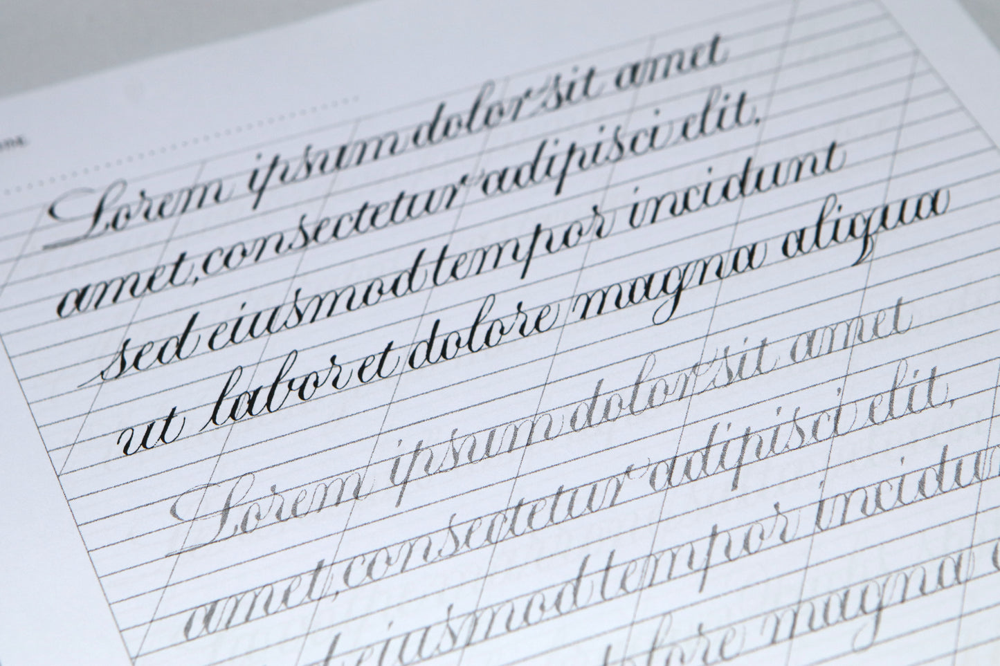 PAScribe - Copperplate Script - Worksheets & Grids - Nib & Ink