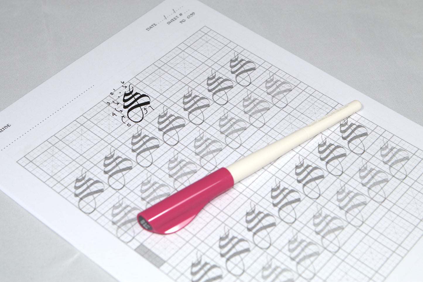 PAScribe - Textualis Quadrata - Worksheets & Grids - Broad Edged