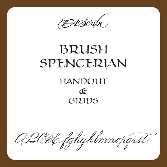 PAScribe - Brush Spencerian - Handout & Grids
