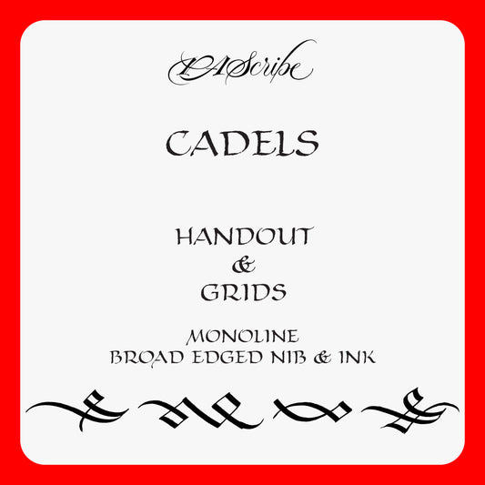 PAScribe - Cadels - Handouts & Grids - Monoline & Broad Edged