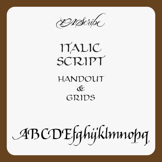 PAScribe - Italic Script - Handout & Grids