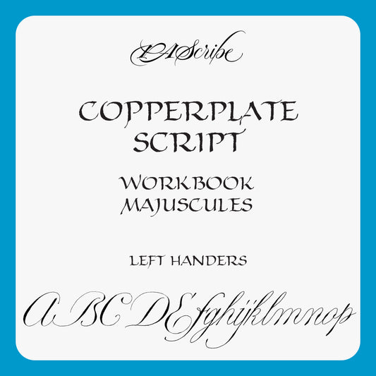 PAScribe - Copperplate Script - Workbook Majuscules for Left Handers