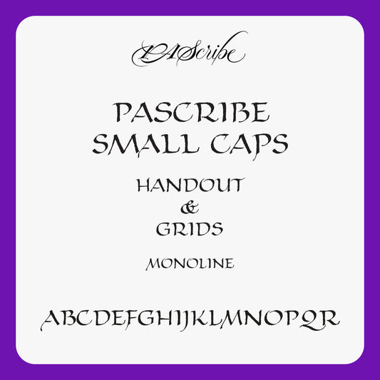 PAScribe - Small Caps - Handouts & Grids - Monoline