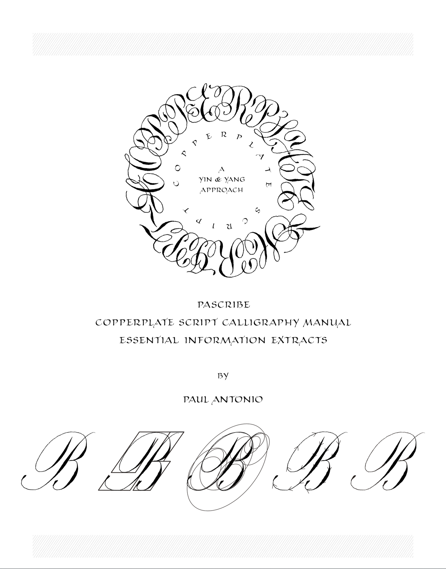 PAScribe - Copperplate Script - Manual - Essential Information Extracts - FREE
