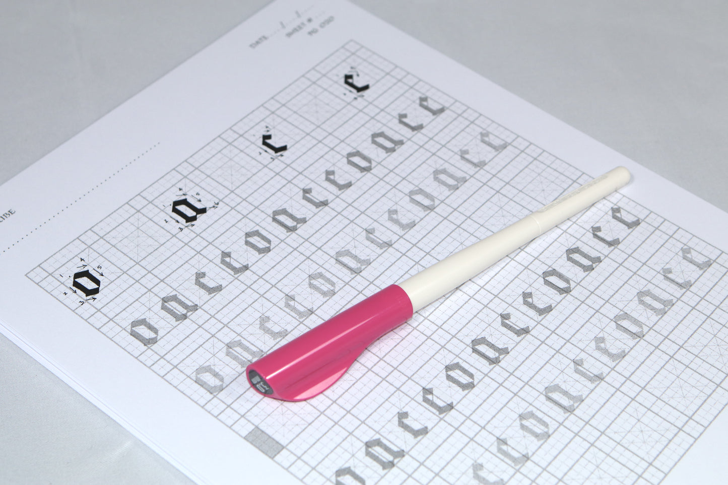 PAScribe - Textualis Quadrata - Worksheets & Grids - Broad Edged