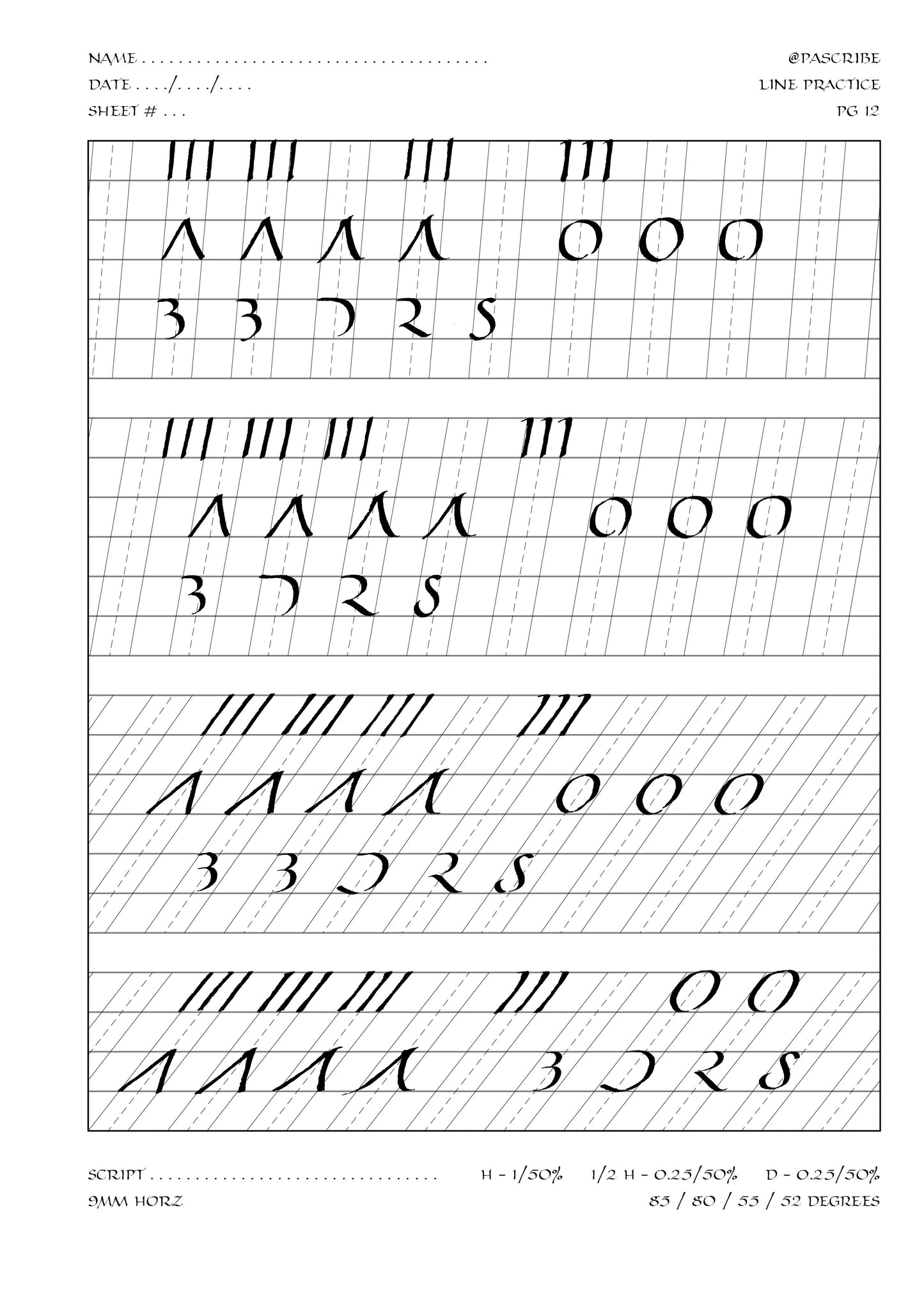 PAScribe - Small Caps - Handouts & Grids - Complete Bundle
