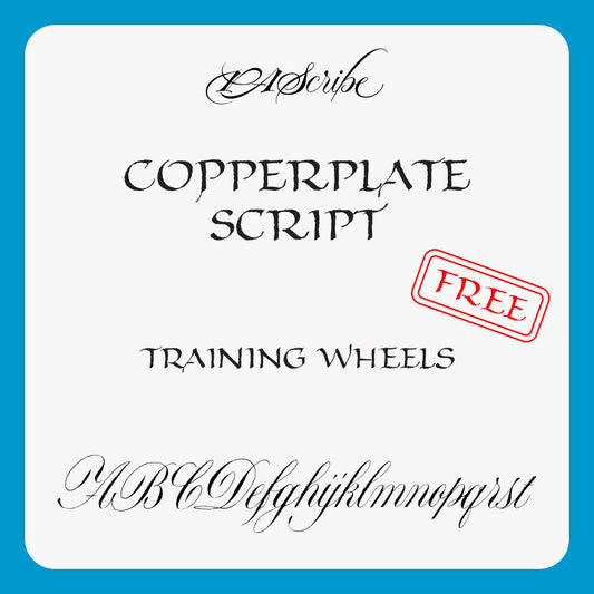 PAScribe - Copperplate Script – Training Wheels - FREE