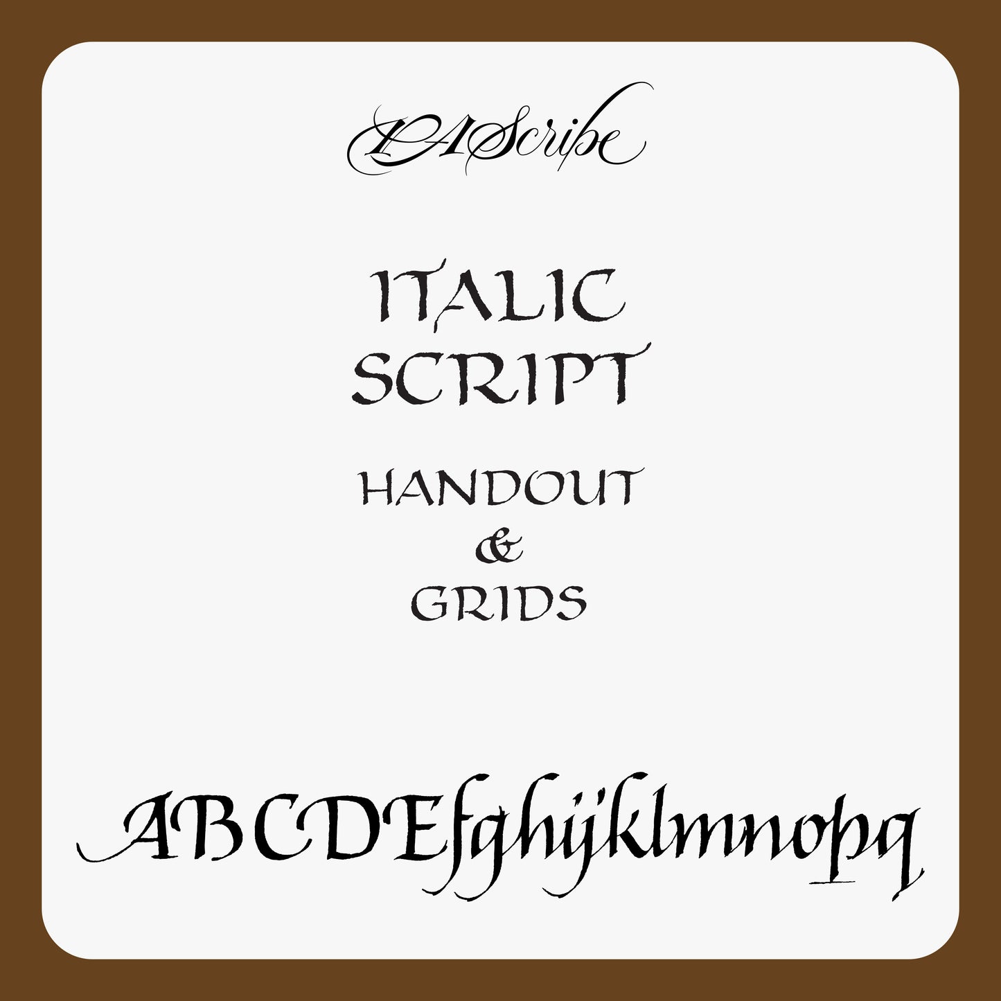 PAScribe Italic Script Handout & Grids