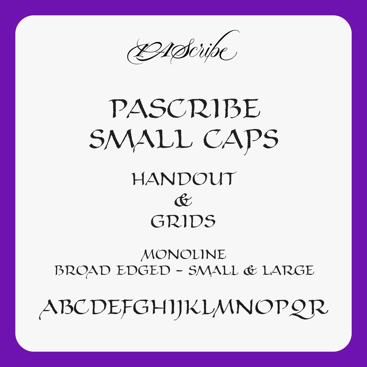 PAScribe Small Caps - Handout & Grids