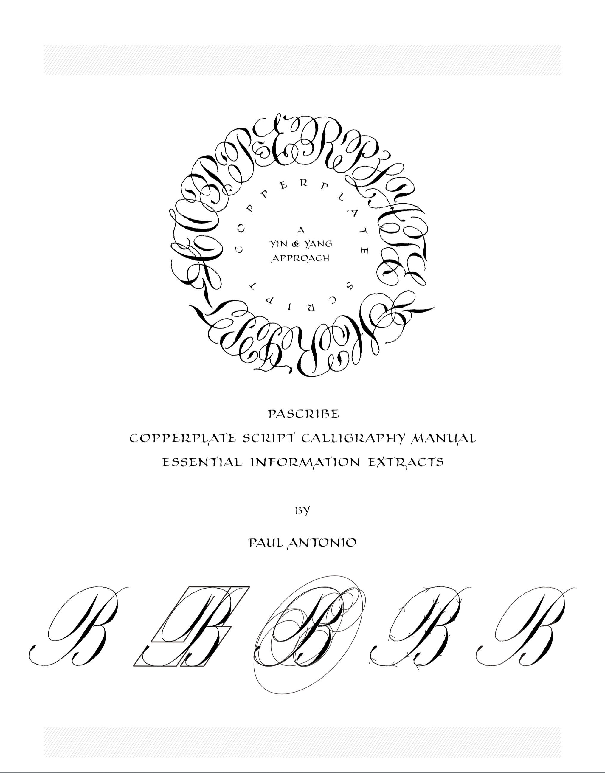 Copperplate Calligraphy Alphabet