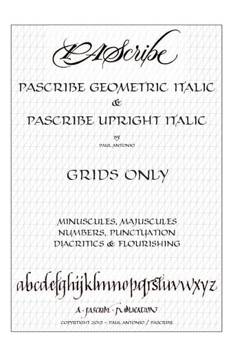 PAScribe Italic Script Grids