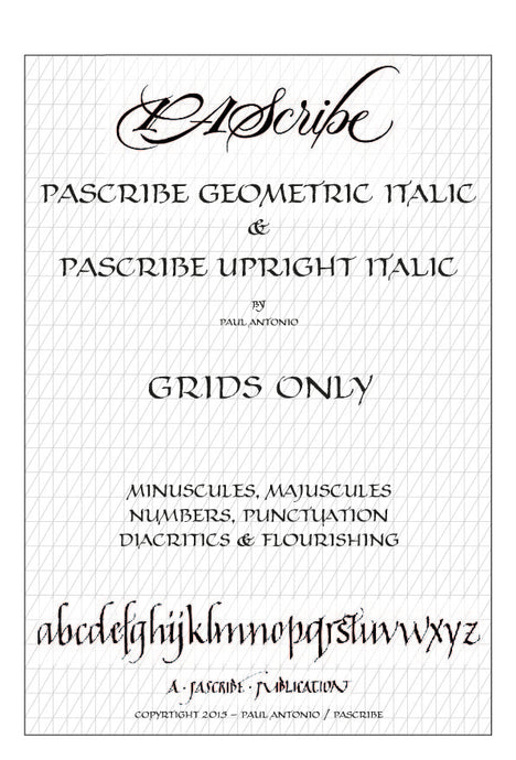 PAScribe Italic Script Grids